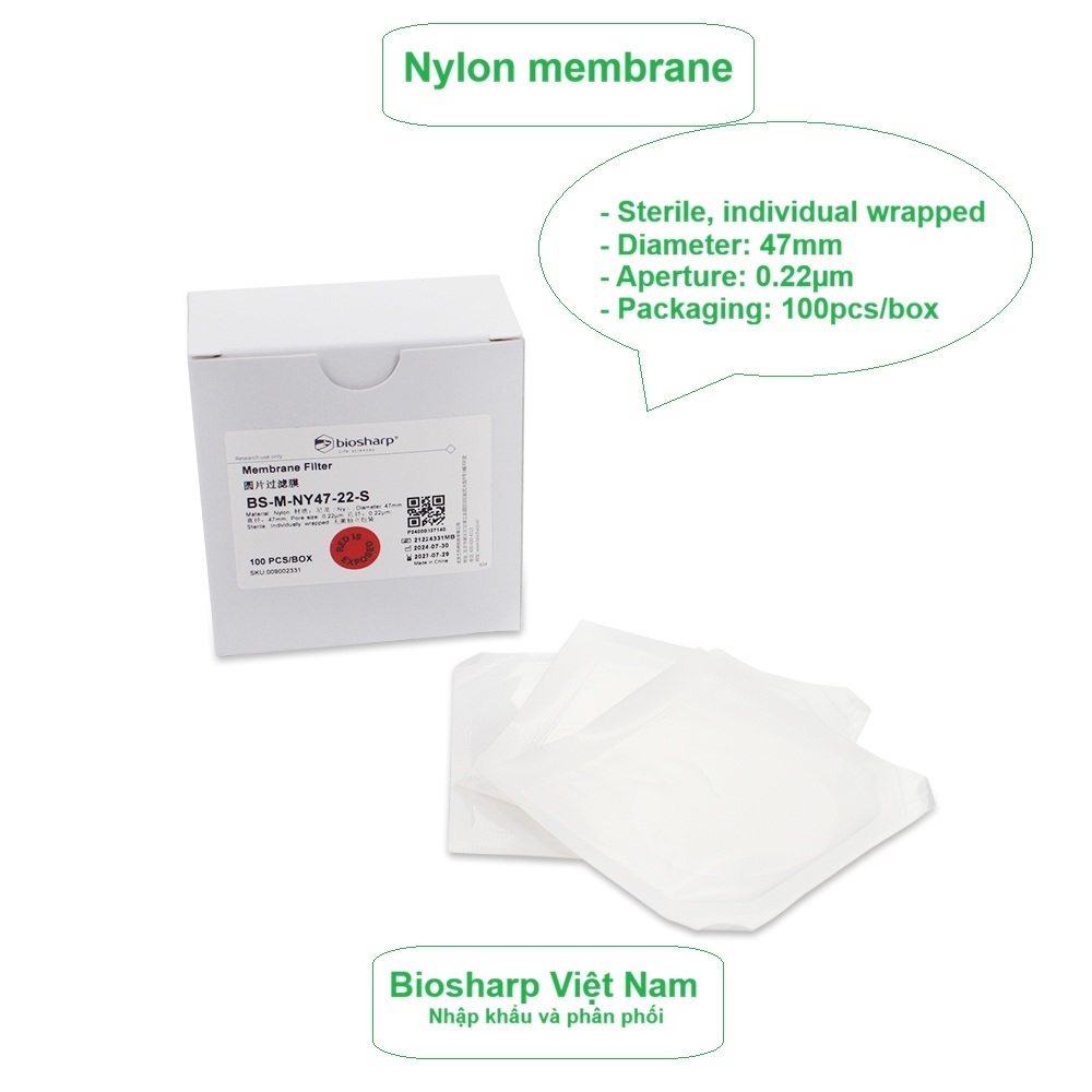 Màng lọc mẫu Nylon tiệt trùng