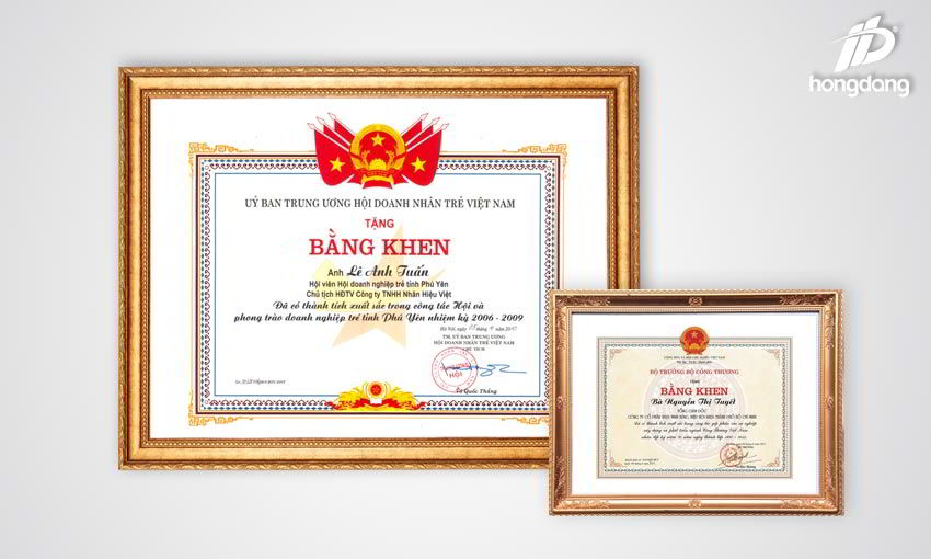 In giấy khen