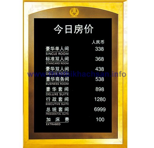 Bảng giá buồng