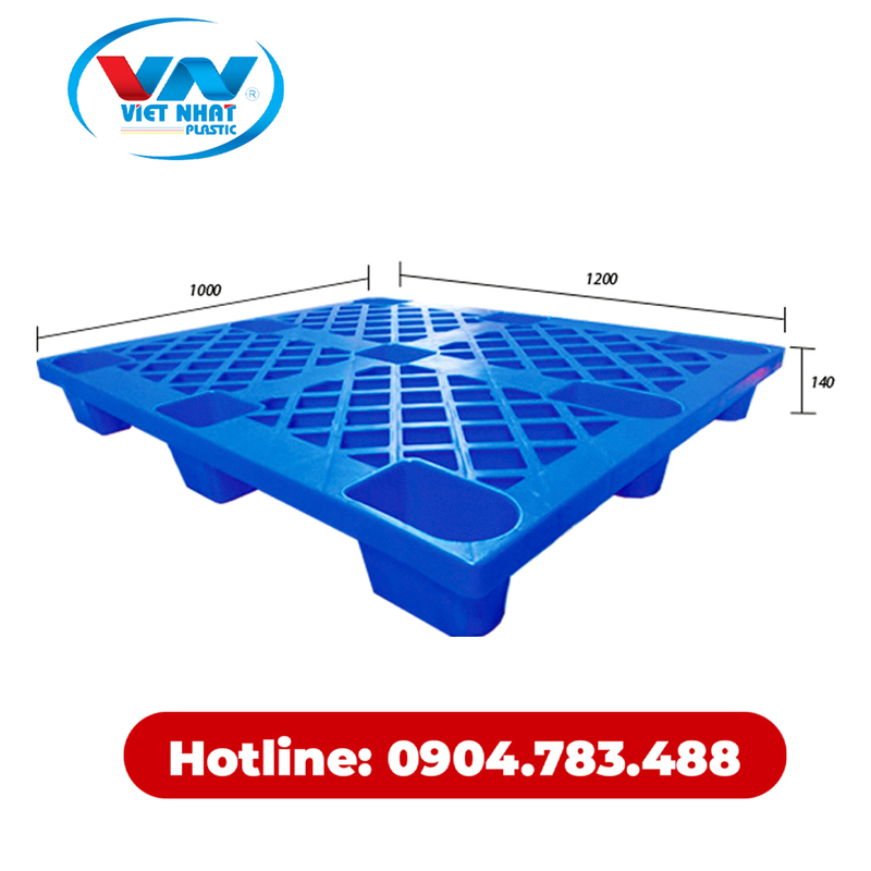 Pallet nhựa chân cốc