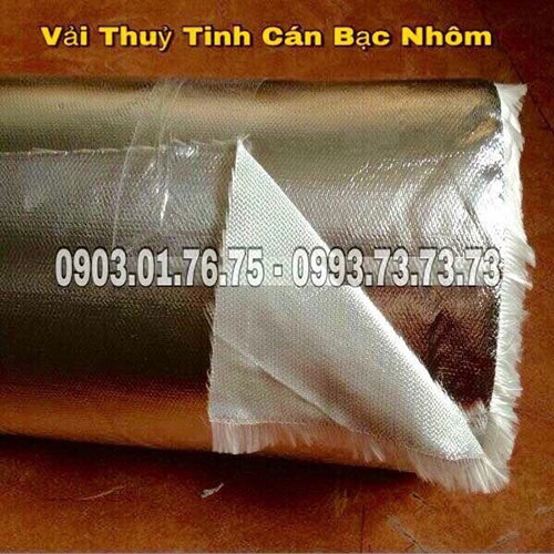 Vải sợi thủy tinh cán bạc