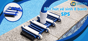 Bàn Hút Vệ Sinh Bể Bơi 8 Bánh