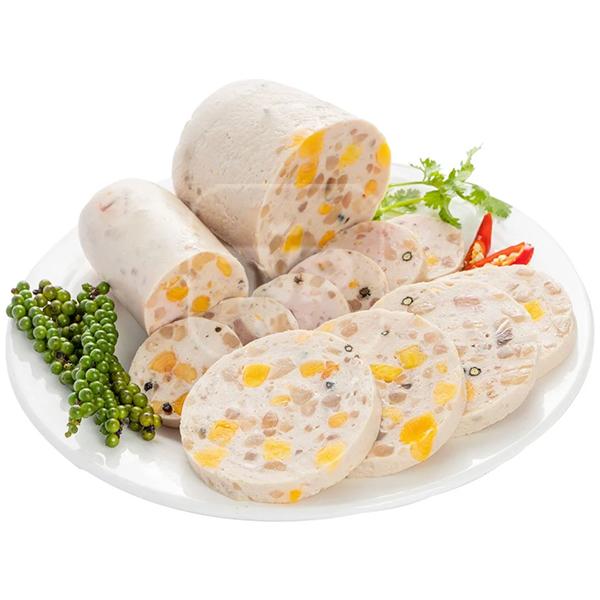 Chả lụa bì trứng muối