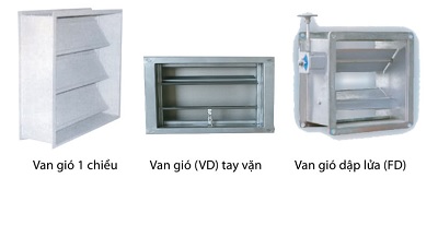 Van gió vuông