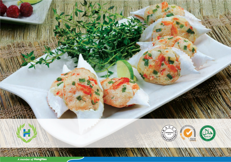 Hải sản nhồi mai ghẹ