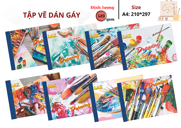 Tập vẽ dán gáy