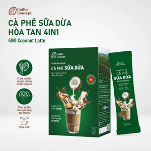 4IN1 Coconut Latte - Cà Phê Sữa Dừa Hòa Tan 4IN1