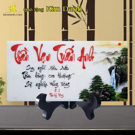 Tranh Thạch danh chữ nhật