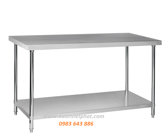 Bàn inox 2 tầng