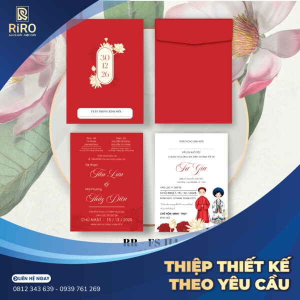 In thiệp thiết kế theo yêu cầu