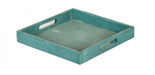 Khay vuông dán da cá đuối