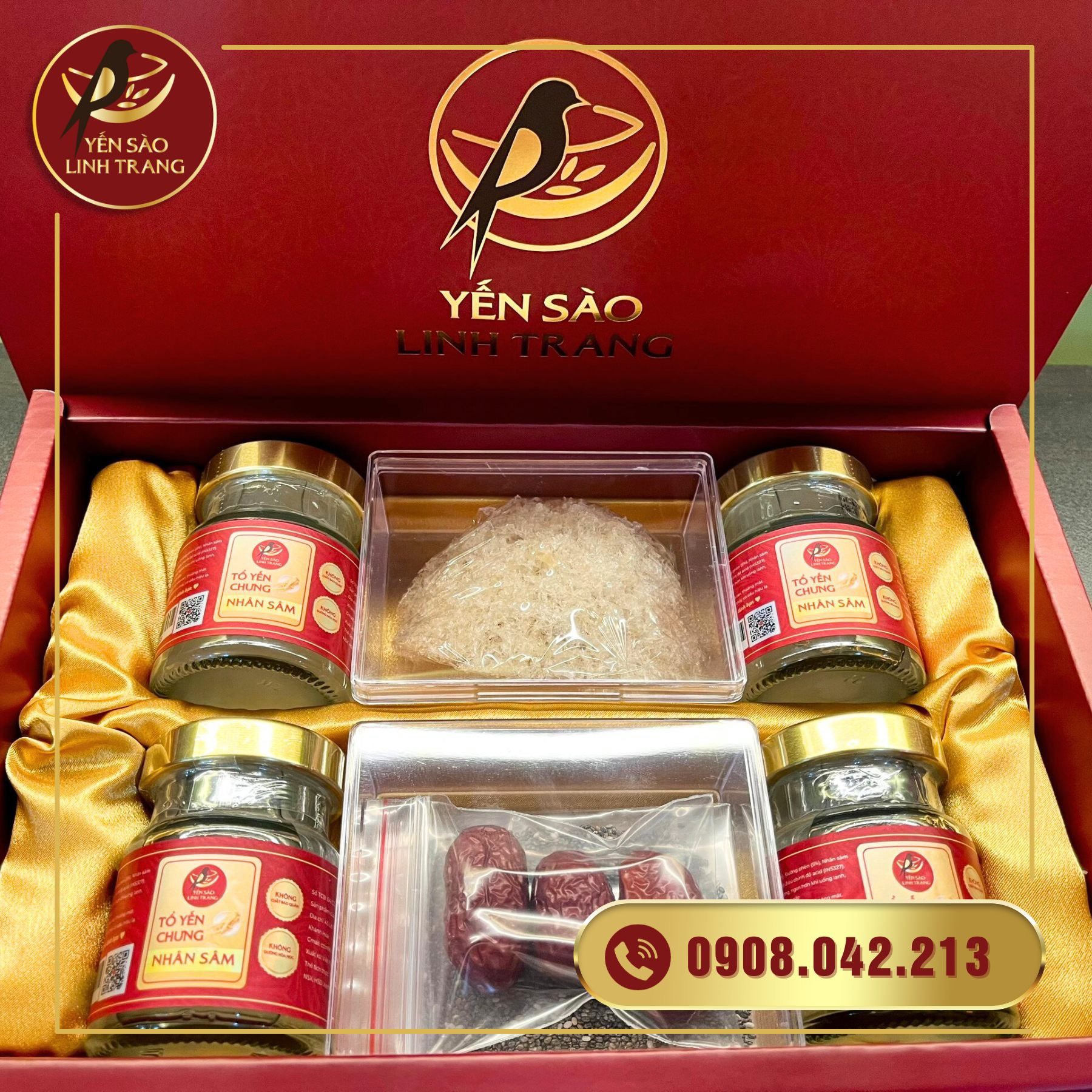 Set yến hũ chưng mix yến tinh chế