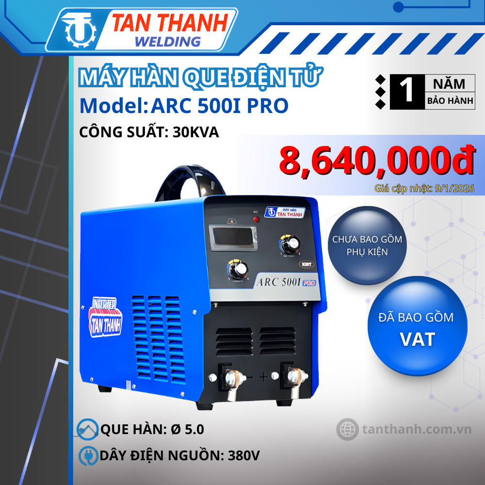 Máy hàn que ARC500I-PRO Inverter