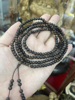 Vòng Tay Trầm Hương 216 Hạt - Trầm Chìm Philippines 4mm
