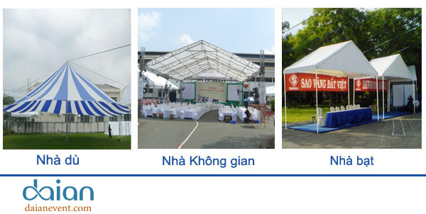 Cho thuê nhà bạt, nhà dù
