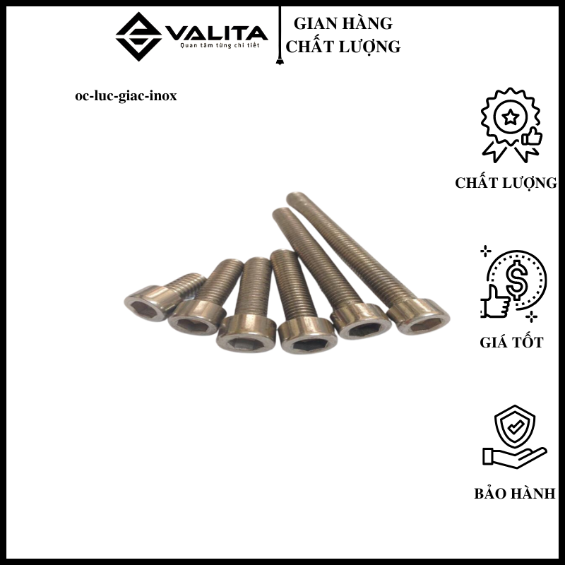 ốc inox lục giác