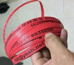 Dây đai nhựa in chữ