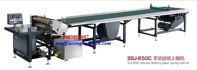 Máy bôi keo bồi có băng tải SSJ-650-750-850C