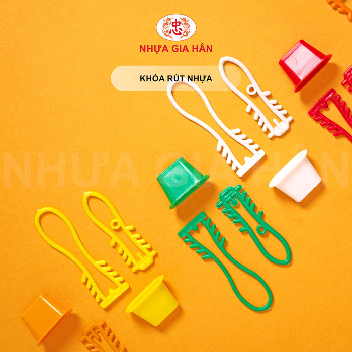 Khóa rút nhựa nhiều màu
