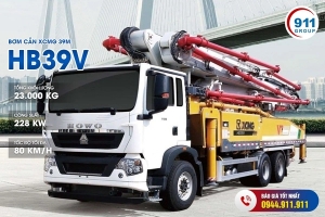 Bơm Cần XCMG 39M - HB39V Xe Cơ Sở Howo 2 Chân