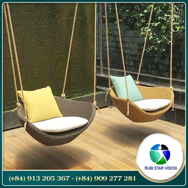 Bộ xích đu mây