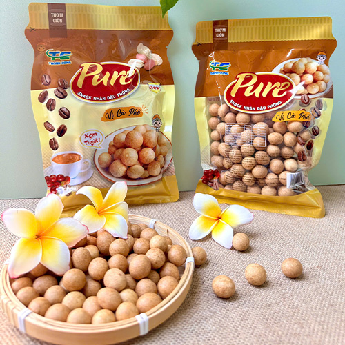 Snack nhân đậu phộng vị cà phê