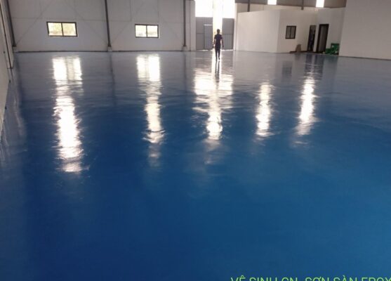 Thi công sơn epoxy sàn nhà xưởng