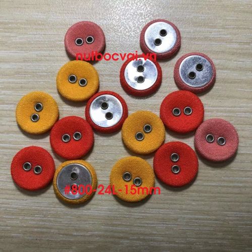 Nút bọc vải mắt cáo