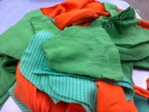 Giẻ lau cotton màu