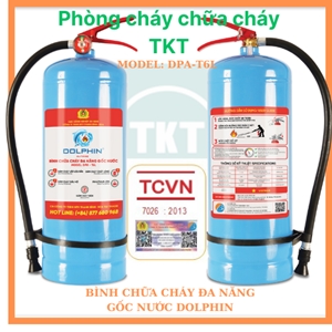 Bình Chữa Cháy Đa Năng Dolphin Pin Điện Vỏ Thép 6 Lit