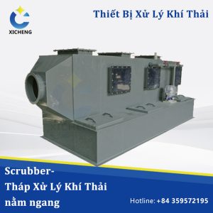 Tháp xử lý khí thải nằm ngang