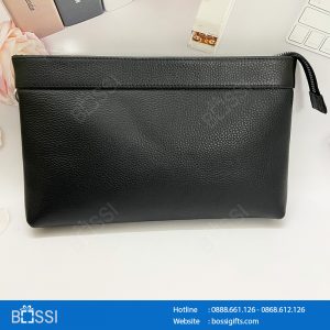 Clutch cầm tay da thật