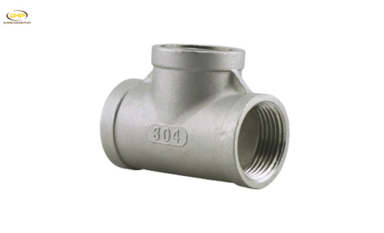 Tê ren inox 304
