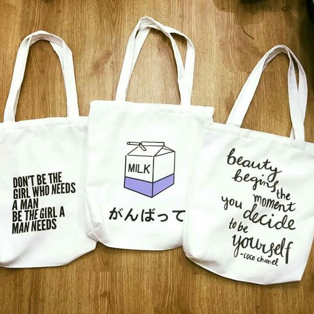 Túi vải canvas thời trang