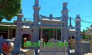 Cổng Đá Tam Quan Trứ Trụ Bằng Đá