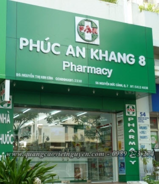Bảng hiệu mặt dựng Alu