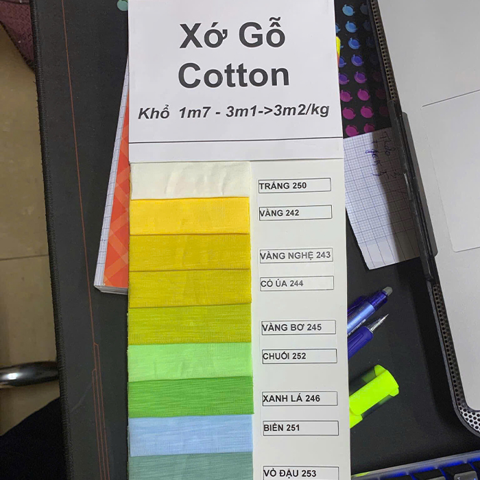 Vải xớ gỗ cotton