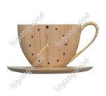 Đồng hồ gỗ hình chiếc tách