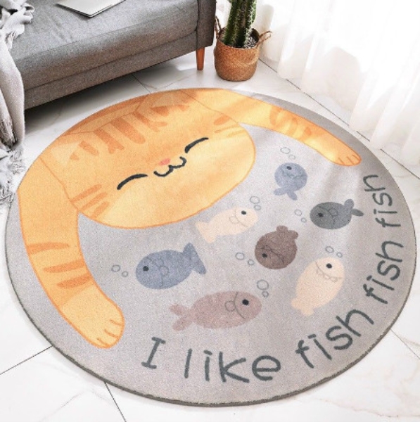 Thảm tròn decor