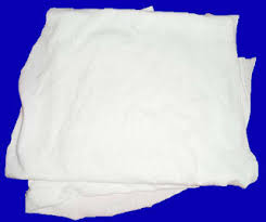 Vải lau cotton trắng khổ nhỏ