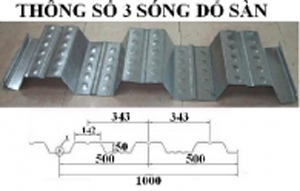 Sàn Deck H50W1000 biên dạng 2