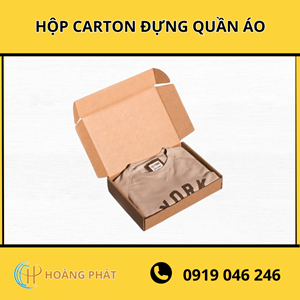 Hộp Carton Đựng Quần Áo