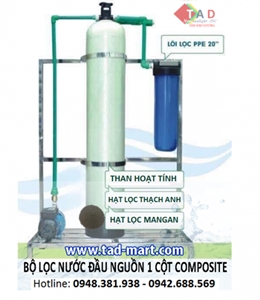 Bộ Lọc Nước Đầu Nguồn 1 Cột Composite