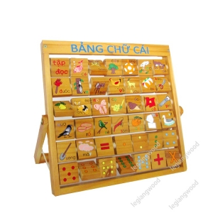 Bảng Chữ Cái Tiếng Việt Khung Gỗ
