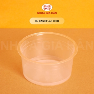 Hũ Bánh Flan Nhựa PP 70Gr