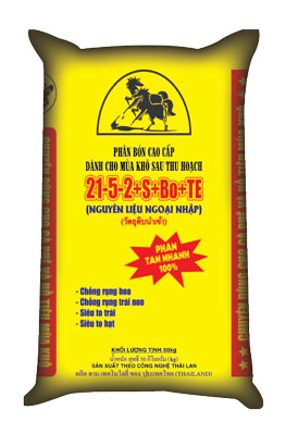 Phân bón Song Mã dành cho mùa khô 21 – 5 – 2 S BO TE