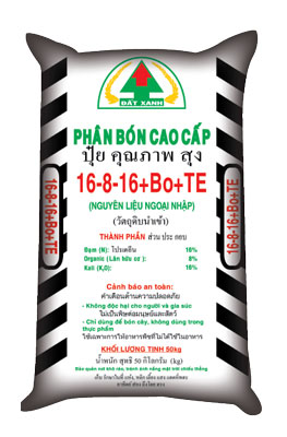 Phân bón Đất Xanh 16 - 8 - 16 BO TE
