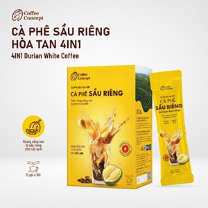 4IN1 Durian White Coffee - Cà Phê Sầu Riêng Hòa Tan 4IN1
