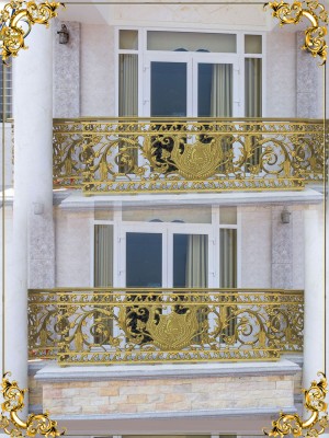 Lan can nhôm đúc