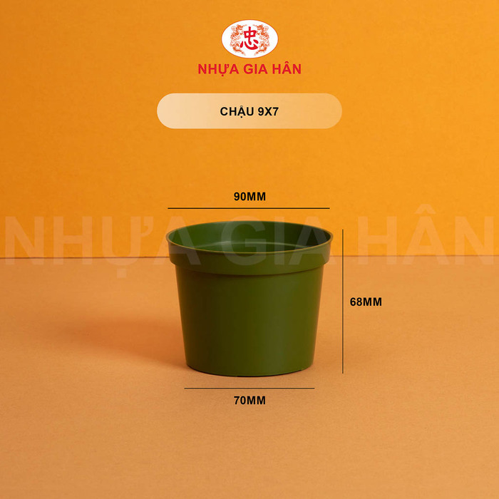 Chậu nhựa 9x7
